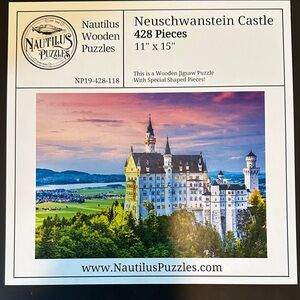 Nautilus Neuschwanstein Castle Puzzle - Vibrant Sunset